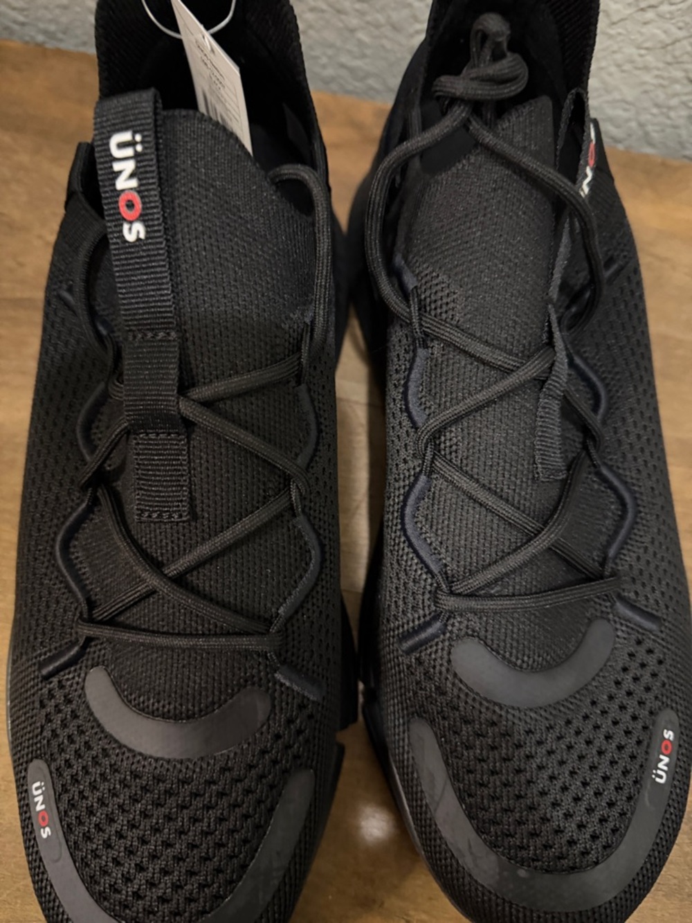 UNOS Black Knit Athletic Sneakers size 3 NEW - Picture 8 of 8